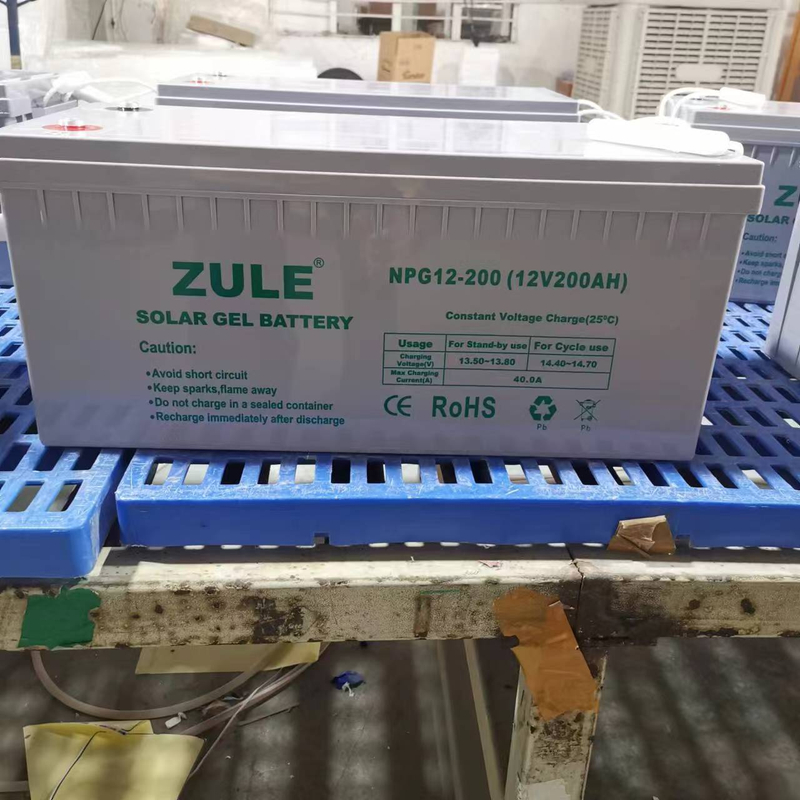 VRLA Mantenimiento - Batería sellada sin plomo - Ácido AGM 12v 200ah para almacenamiento de energía solar