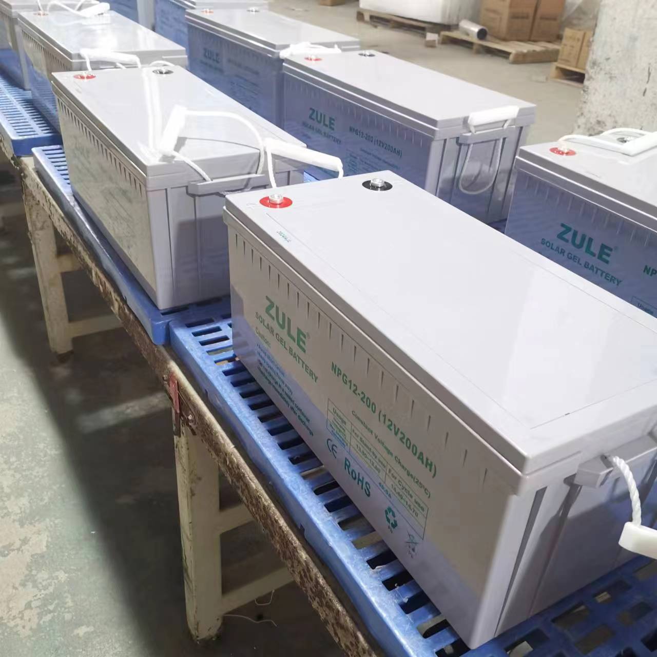 VRLA Mantenimiento - Batería sellada sin plomo - Ácido AGM 12v 200ah para almacenamiento de energía solar