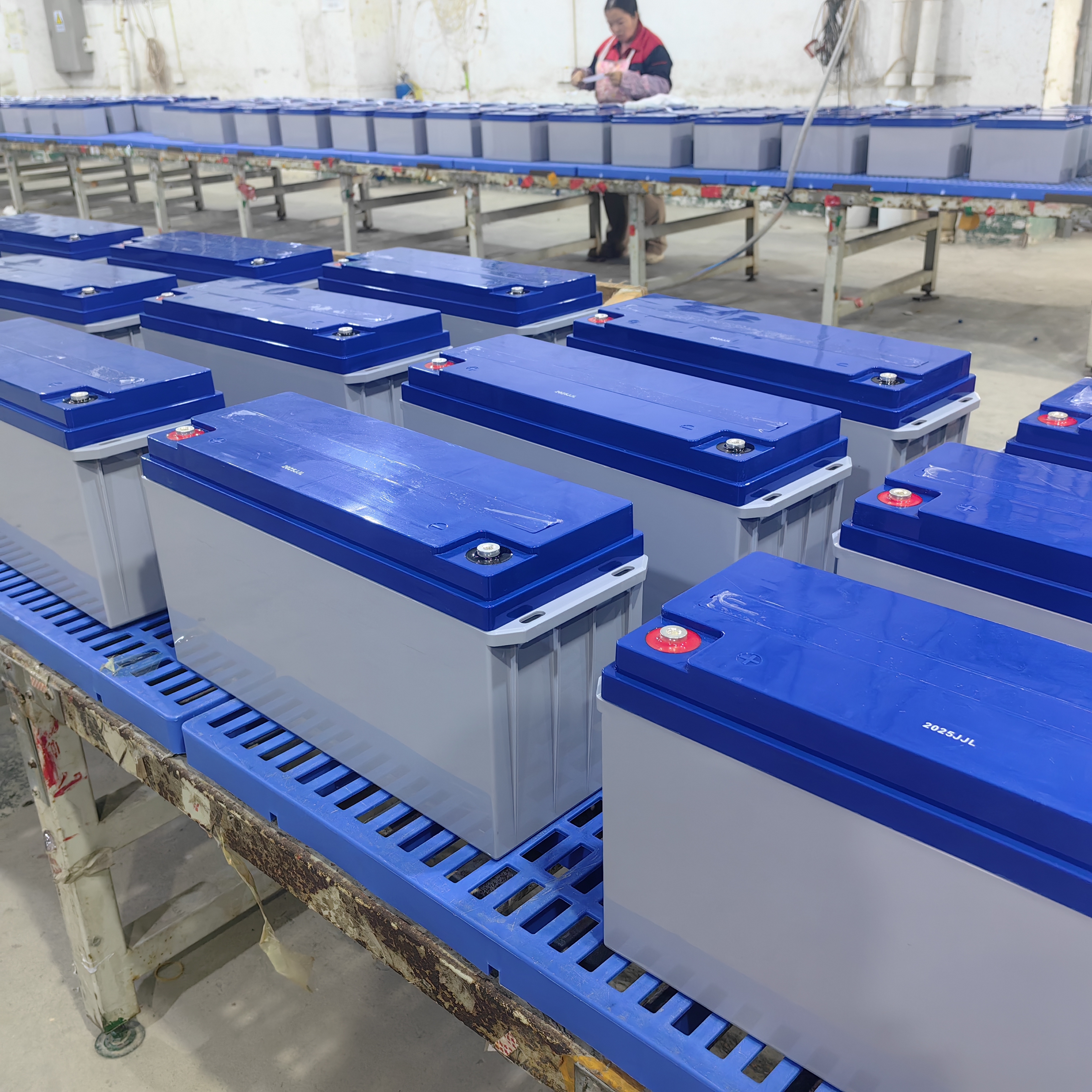 Batería de almacenamiento de energía de gel solar de 12 V y 150 AH de gran capacidad, duradera, de baja autodescarga, ideal para sistemas de respaldo