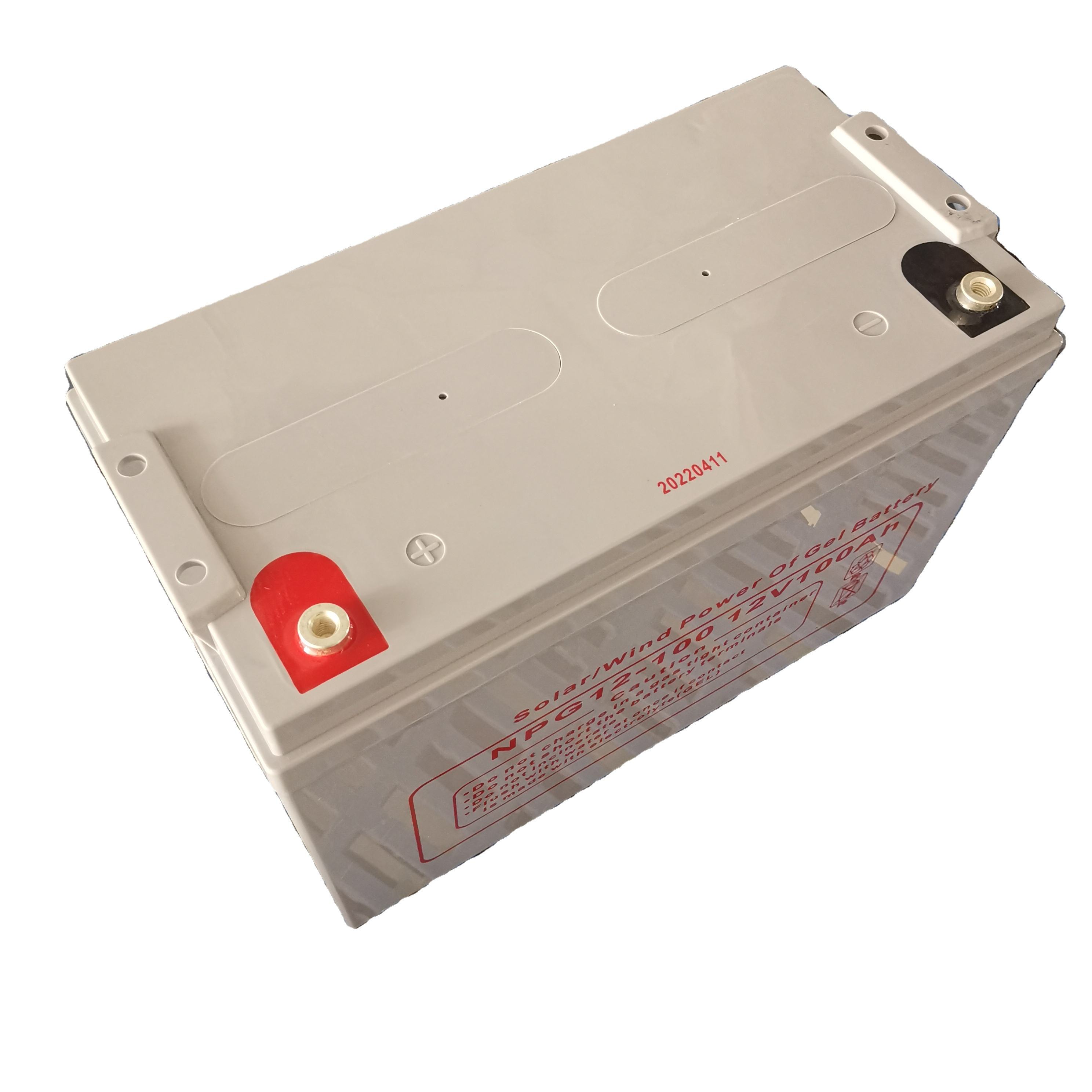 Batería de energía solar de la batería del gel del AGM de las baterías recargables 12v100ah del nuevo producto de China