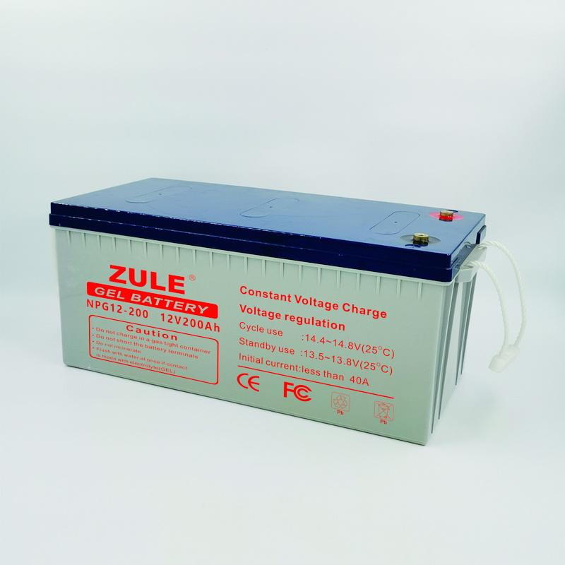 Fabricante de venta directa de batería de gel de ciclo profundo 12V200ah para sistema de almacenamiento de energía solar y energía de respaldo
