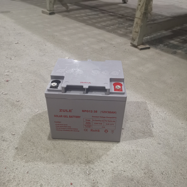 Batería de gel solar de 12V 38AH - Batería AGM VRLA de ciclo profundo para el sistema de energía solar, energía eólica, UPS y aplicaciones fuera de la red