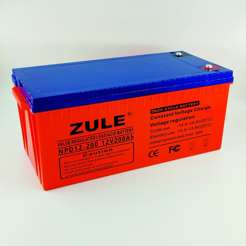 Batería solar duradera económica de la batería del gel de la batería del ciclo profundo 12v200ah
