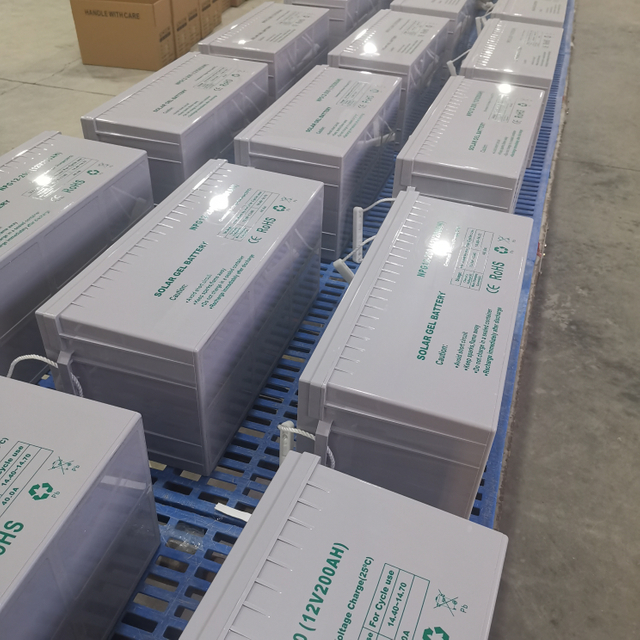 Batería de gel solar fotovoltaica 12v200AH El sistema solar suministra baterías de almacenamiento de energía Fuente de alimentación doméstica