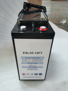 Buen precio, excelente calidad, batería de plomo ácido, batería de terminal frontal recargable de 12V55Ah para energía doméstica