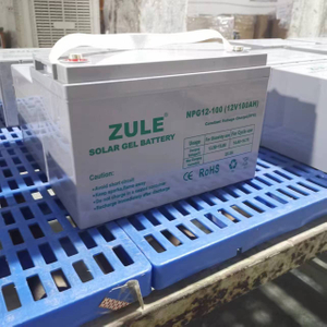 Batería de plomo-ácido solar directa de fábrica 12v100AH ​​Batería de ahorro solar de gel recargable para el hogar o comercial