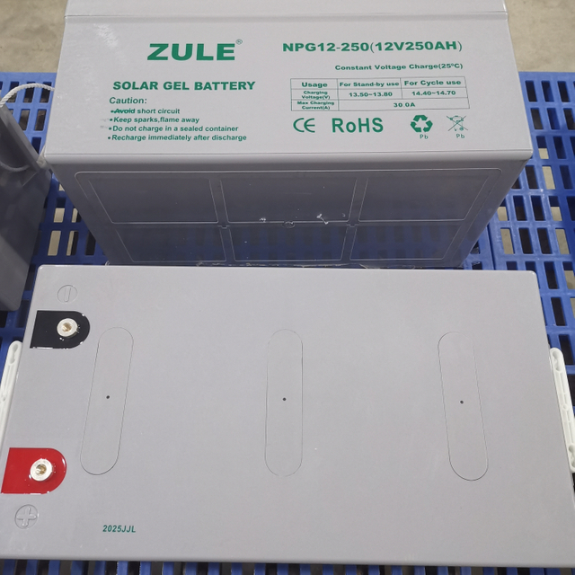 Batería de gel solar de 12V250AH, una fuente de alimentación de respaldo de almacenamiento de energía para exteriores segura y estable de ciclo profundo para vehículos recreativos