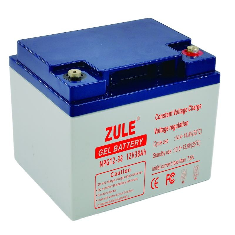 Batería solar recargable de la nueva energía de la batería del gel del acumulador de almacenamiento del punto de apoyo 12V38Ah de la larga vida