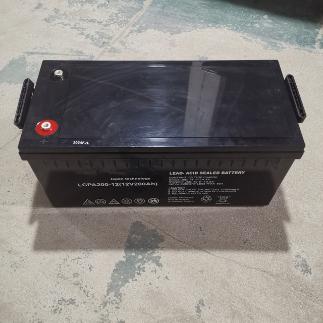 Batería de plomo solar recargable sin mantenimiento eficiente 12v200AH para sistema de energía solar