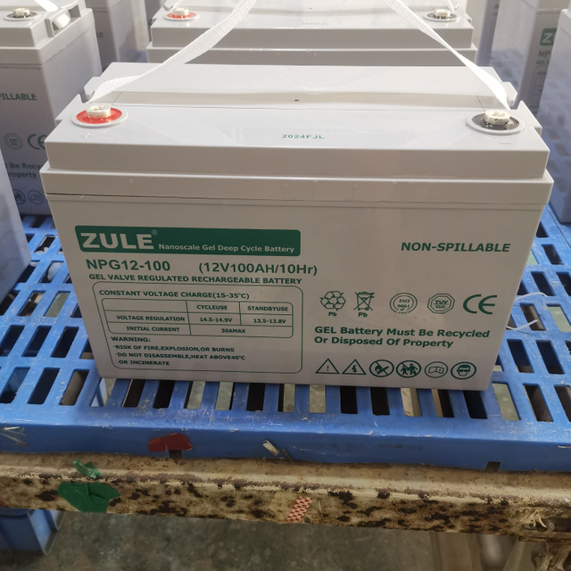Batería de ciclo profundo de gel de larga duración de 12 V y 100 AH: optimizada para carga solar diaria con estabilidad de ciclo mejorada
