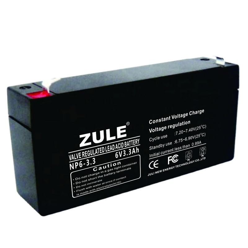 Las baterías de plomo calientes de las baterías recargables del punto de apoyo 6V3.3Ah de las ventas sube la batería