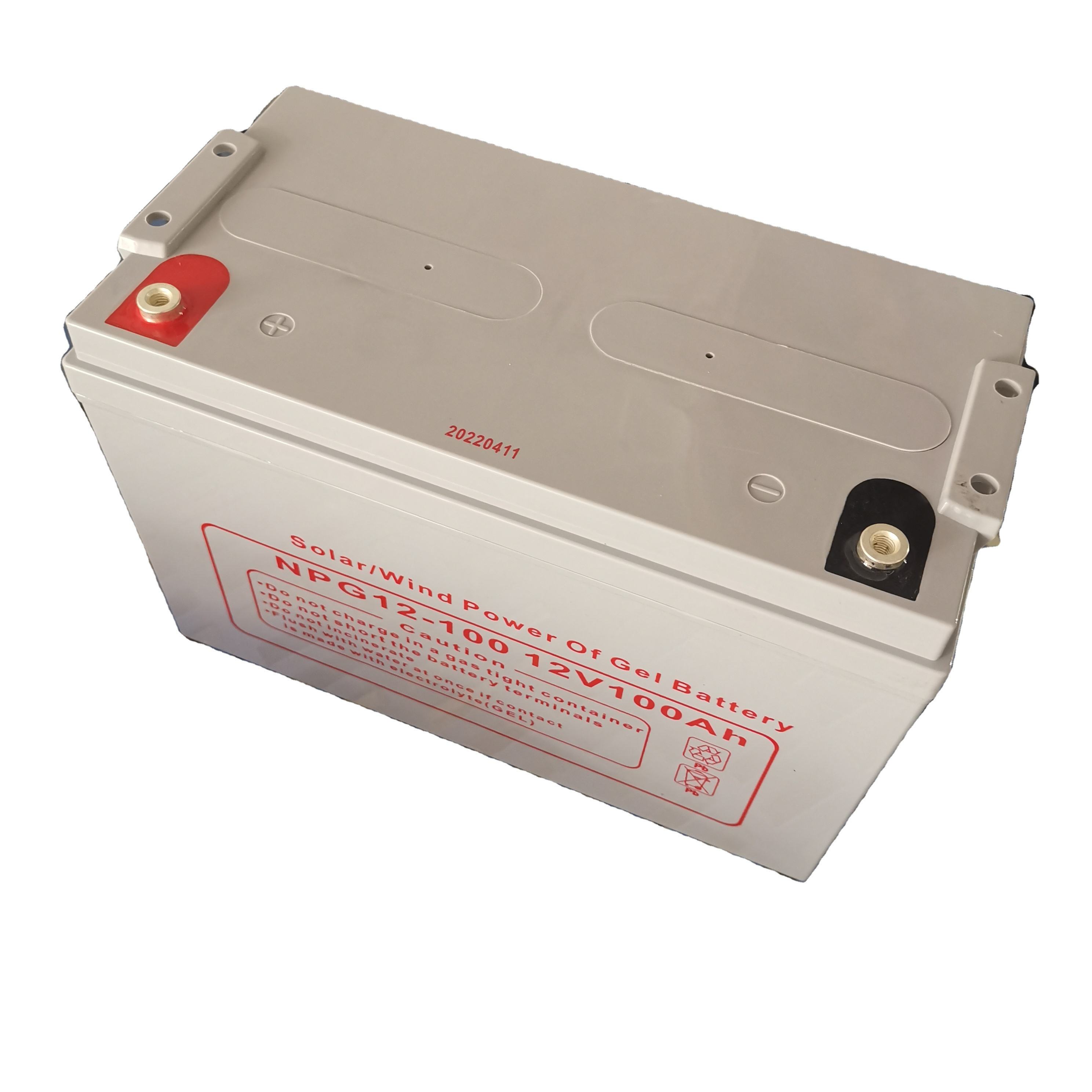 Batería de energía solar de la batería del gel del AGM de las baterías recargables 12v100ah del nuevo producto de China