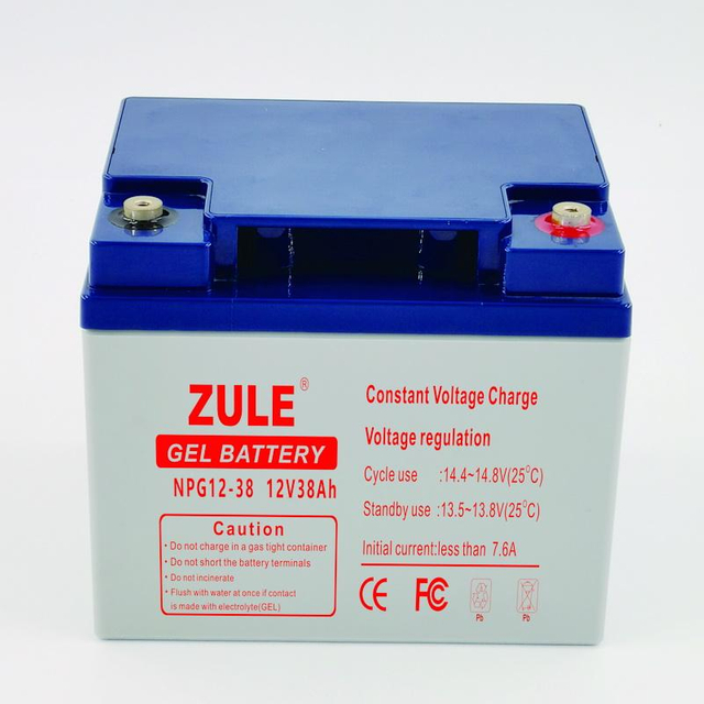 Batería solar recargable de la nueva energía de la batería del gel del acumulador de almacenamiento del punto de apoyo 12V38Ah de la larga vida