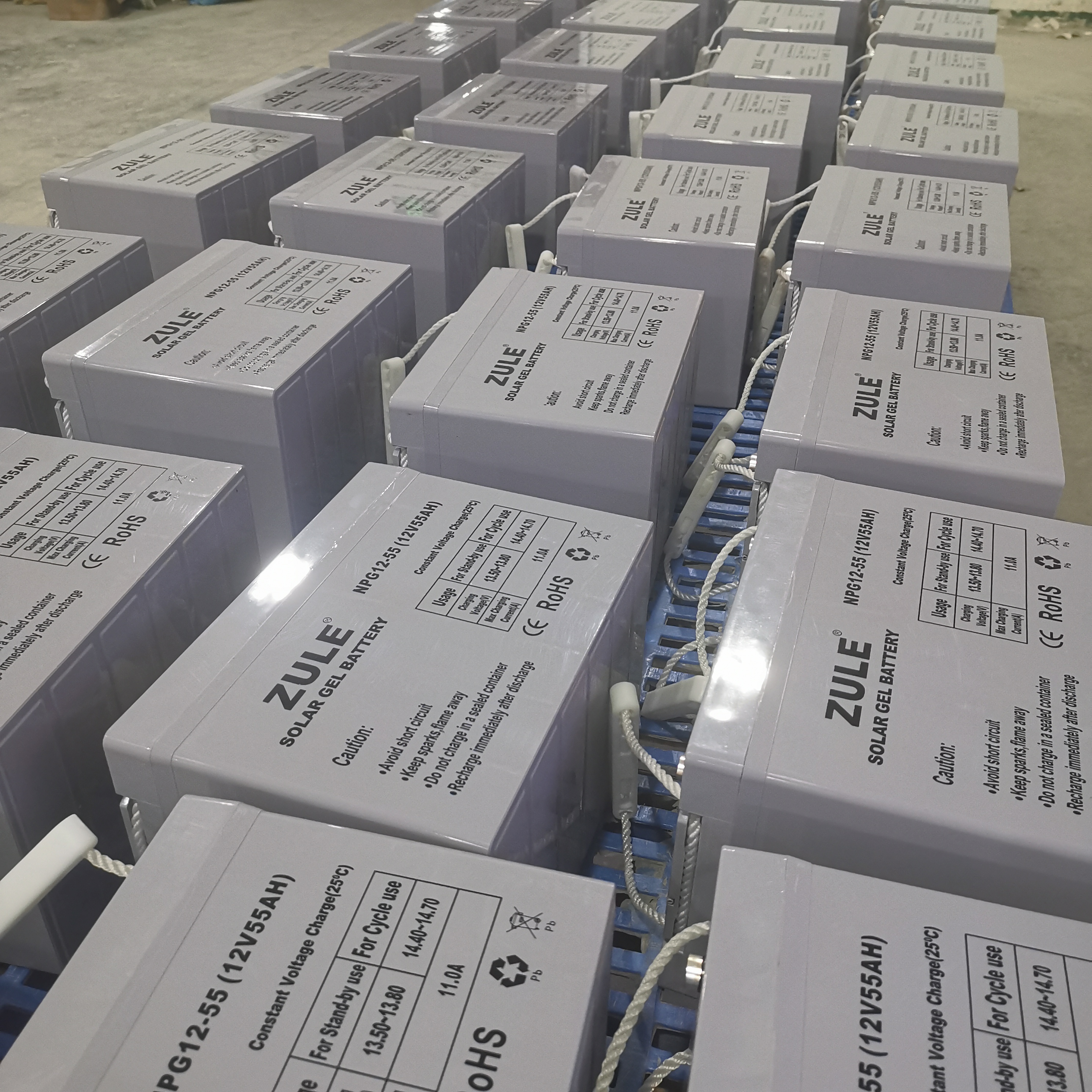 Venta directa de fábrica Garantía de calidad Batería solar de plomo 12V55Ah Batería de gel AGM Almacenamiento de energía fotovoltaica