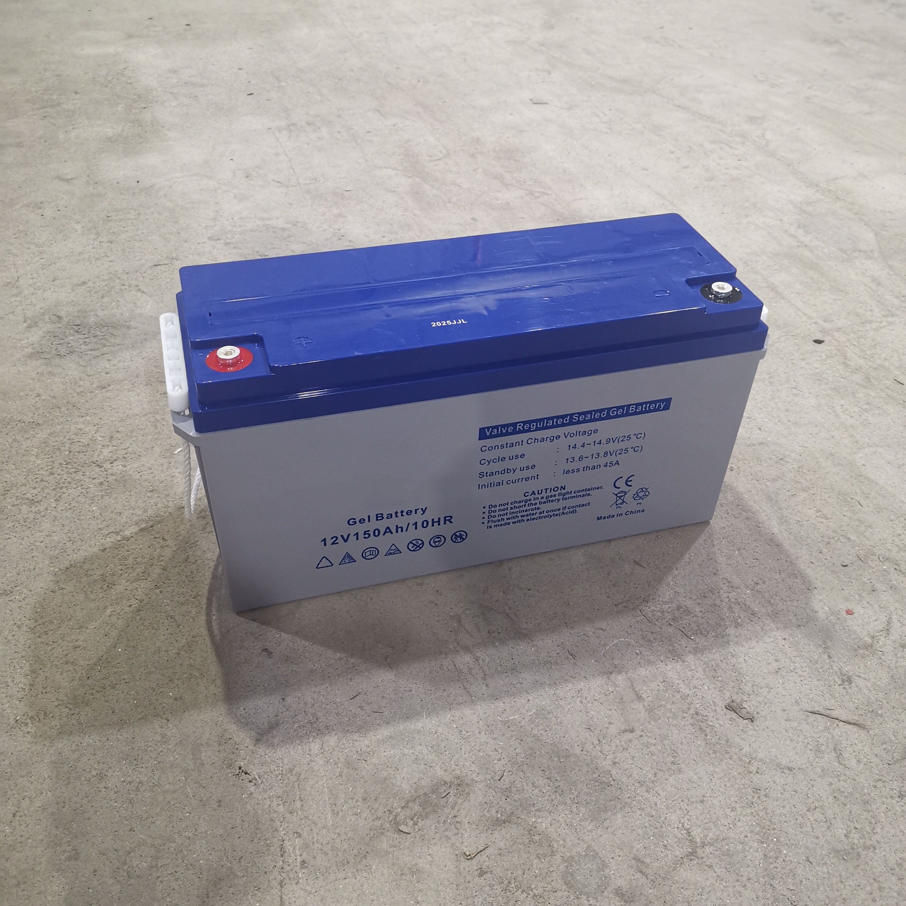 Batería de almacenamiento de energía de gel solar de 12 V y 150 AH de gran capacidad, duradera, de baja autodescarga, ideal para sistemas de respaldo