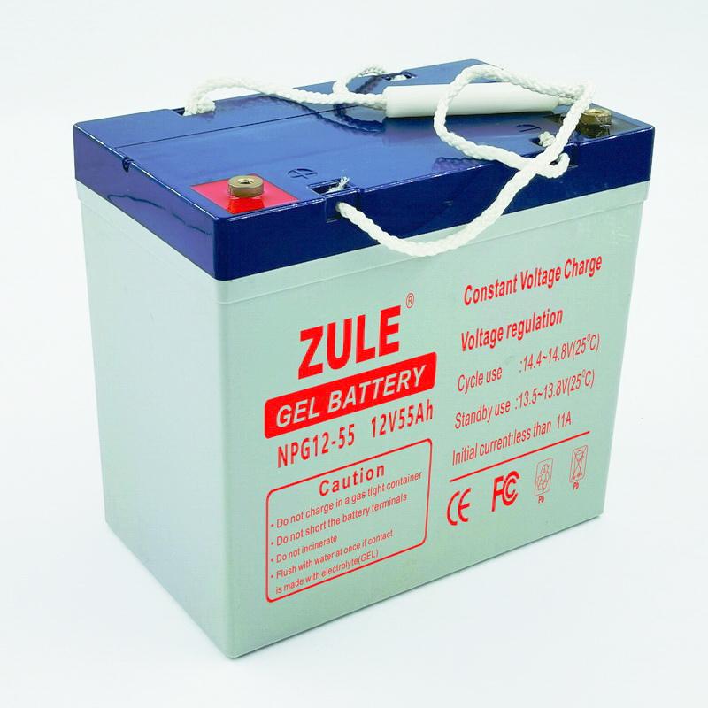 Fabricantes que venden baterías eléctricas de batería seca 12V55Ah batería de gel de 12 voltios