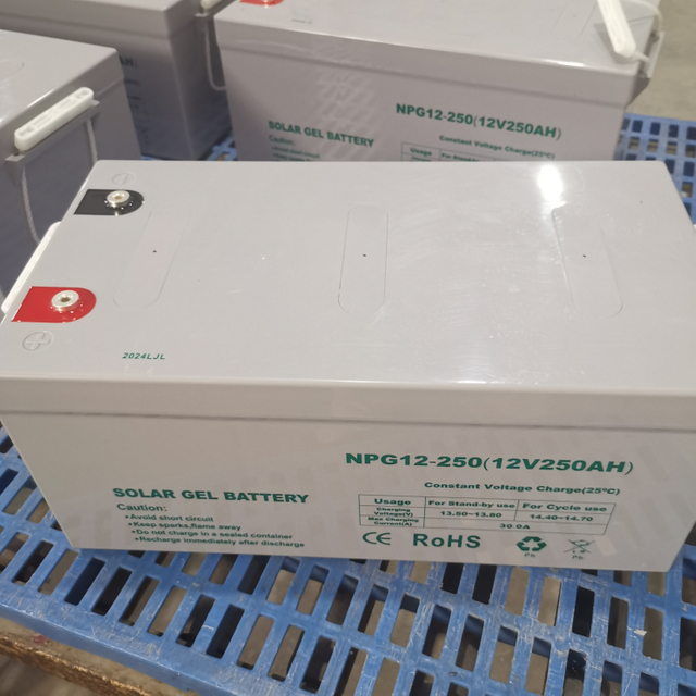 Batería de gel solar de plomo y ácido de alta eficiencia 12V250ah Batería de almacenamiento solar sin mantenimiento Sistema de almacenamiento de energía para el hogar