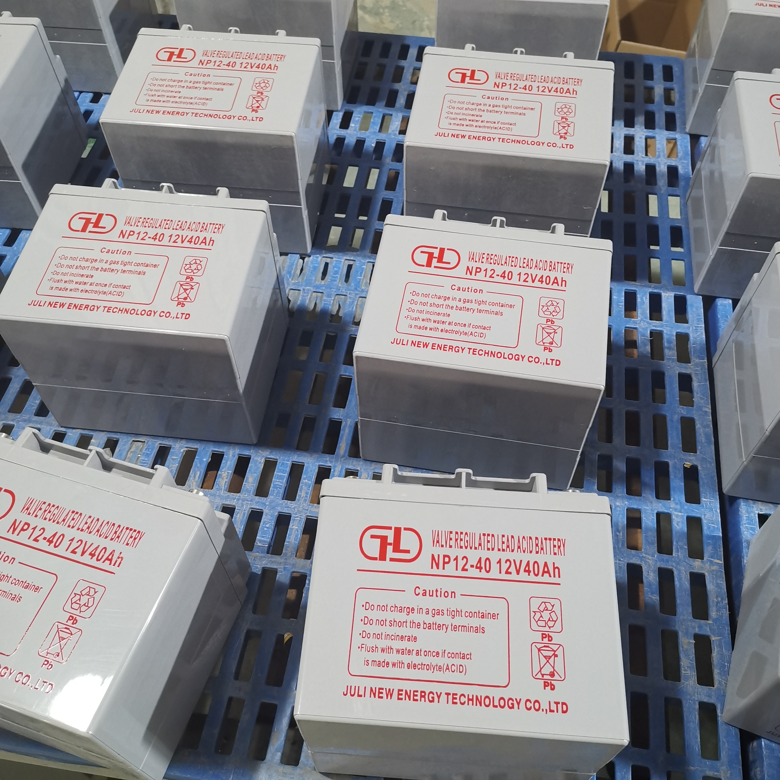 batería de almacenamiento de plomo recargable regulada por válvula de 12V 40AH UPS para energía de respaldo