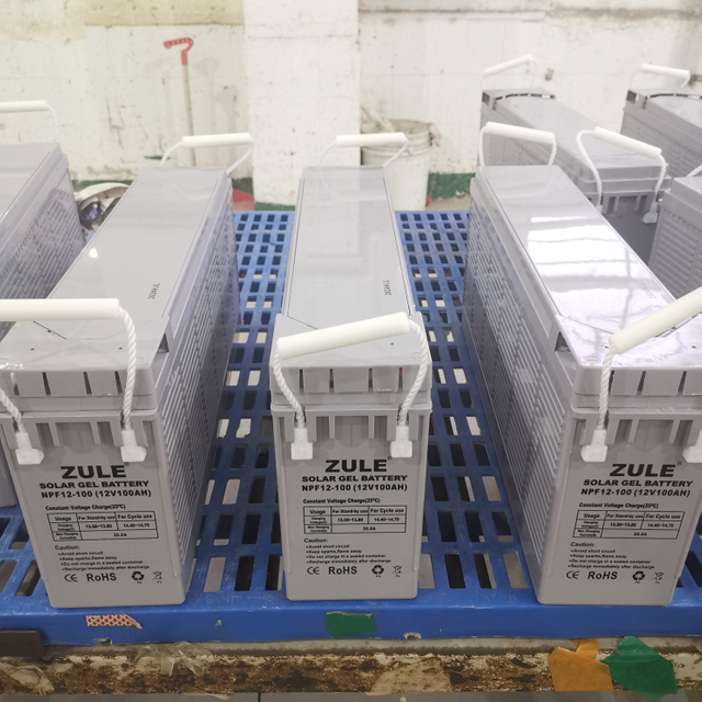 Batería de almacenamiento de energía solar de ciclo profundo 12V100Ah Batería terminal frontal sin mantenimiento para respaldo