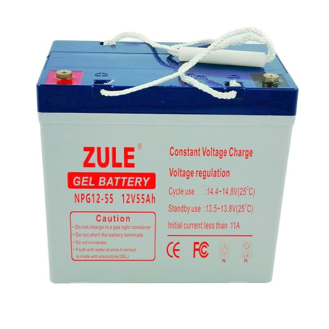 Fabricantes que venden baterías eléctricas de batería seca 12V55Ah batería de gel de 12 voltios