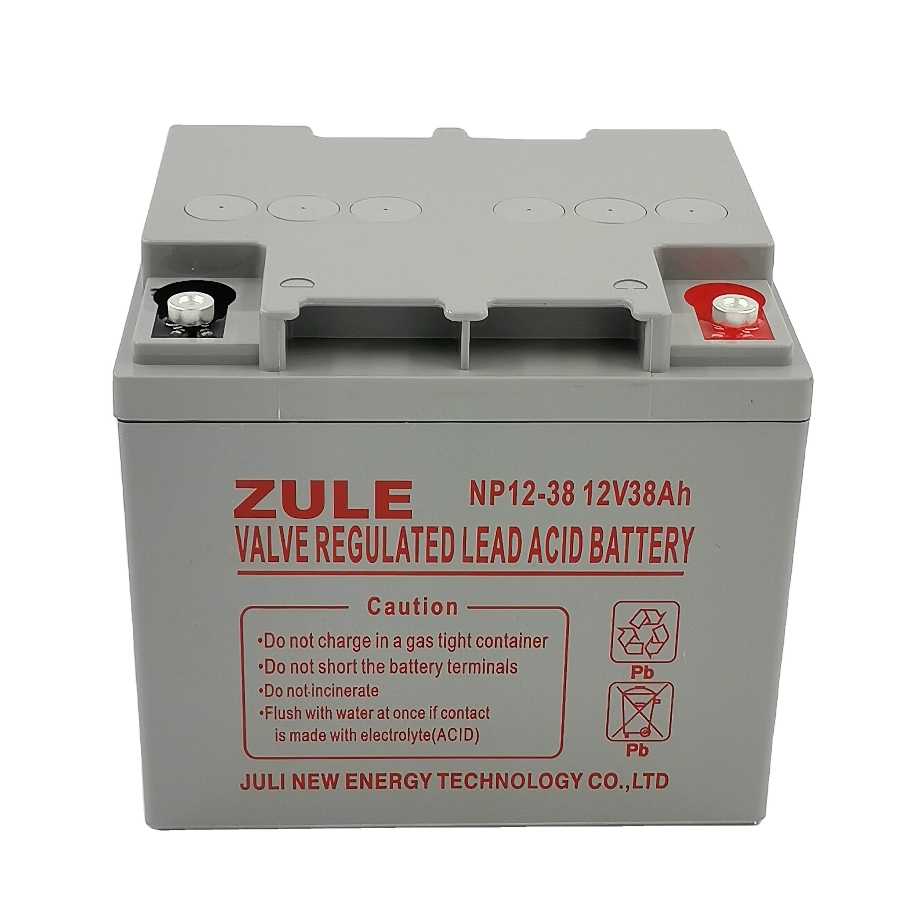 Precio barato, buena calidad, batería de plomo sellada 12V38Ah con respaldo de energía