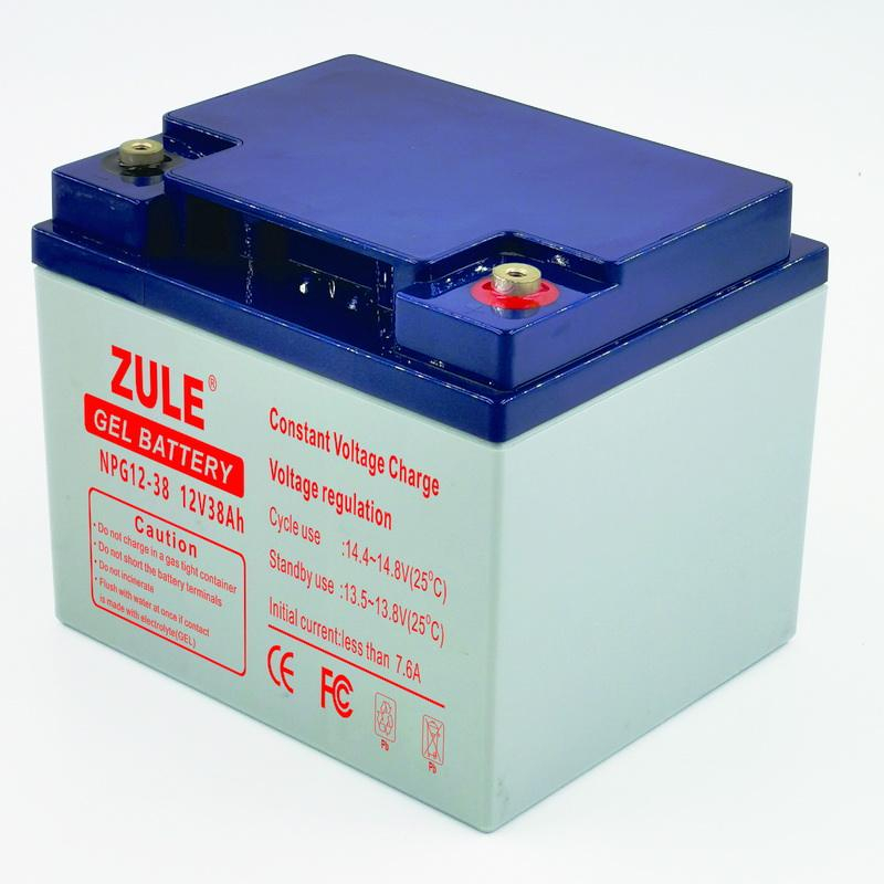 Baterías de plomo solares 12V38Ah del gel profundo del ciclo para el círculo de la larga vida