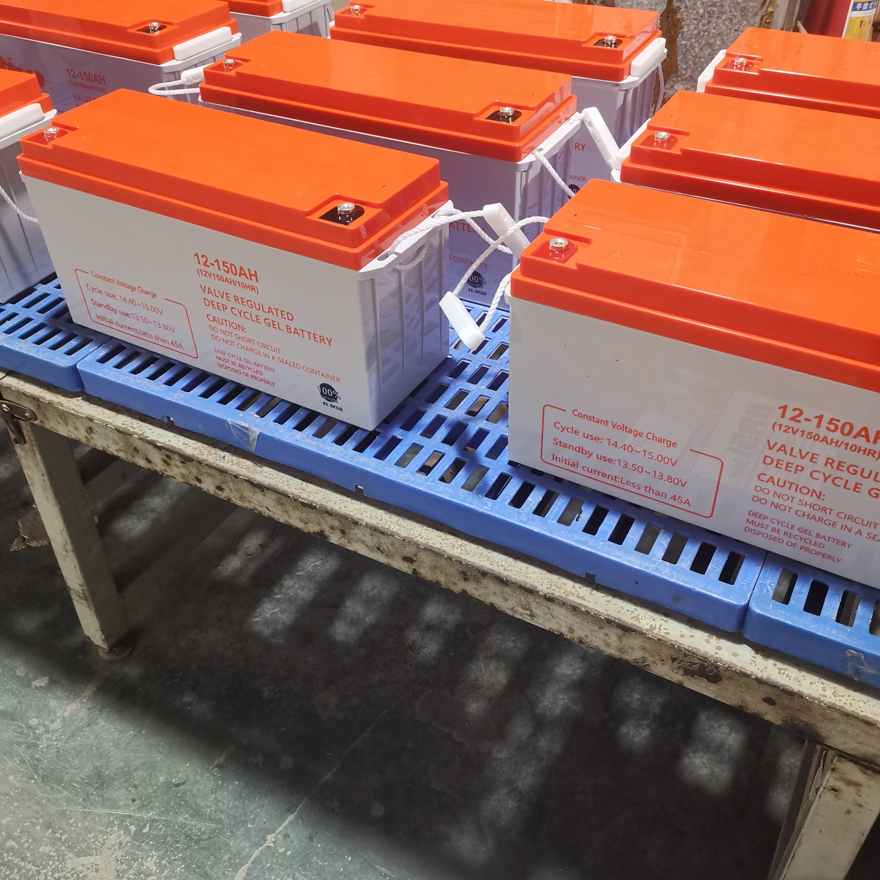 Baterías de ciclo profundo de gel solar de excelente rendimiento 12V150Ah para almacenamiento en el hogar