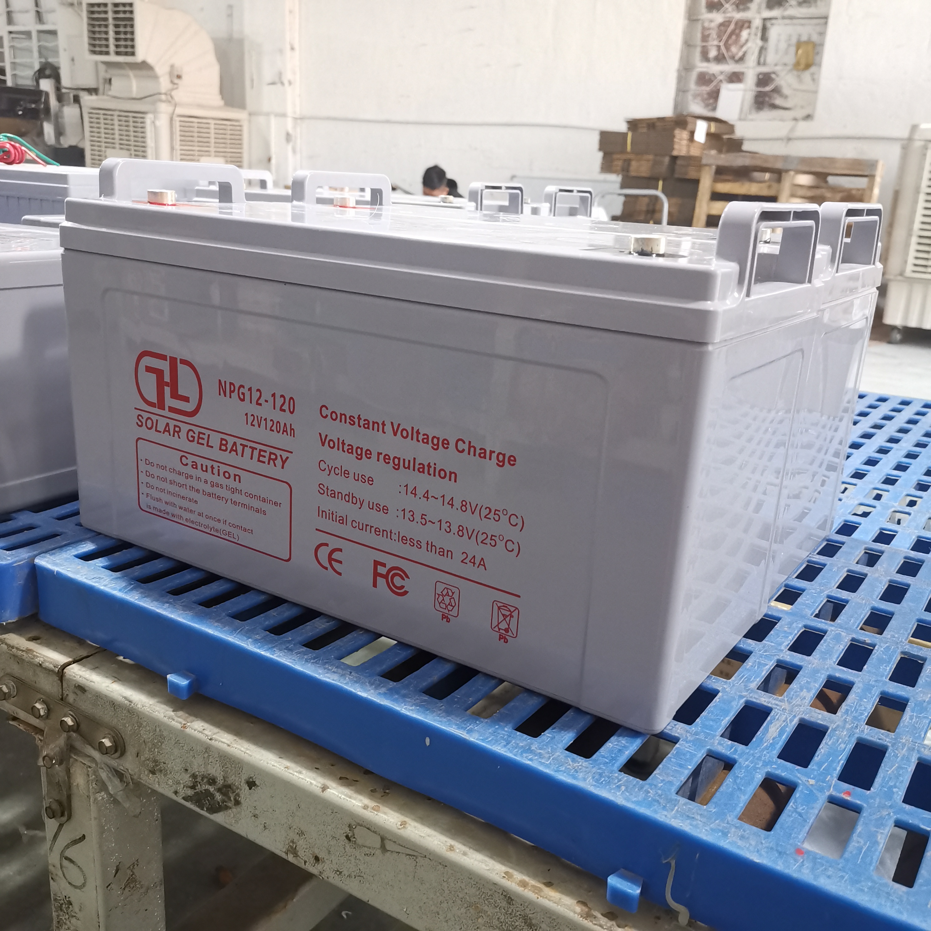 Batería de almacenamiento solar de la planta de fabricación de ácido gel de ciclo profundo solar 12v 120ah del proveedor de China
