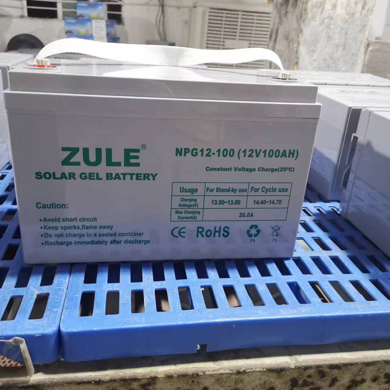 Batería de plomo de carga solar del GEL de la batería 12v 100Ah AGM con ciclo profundo