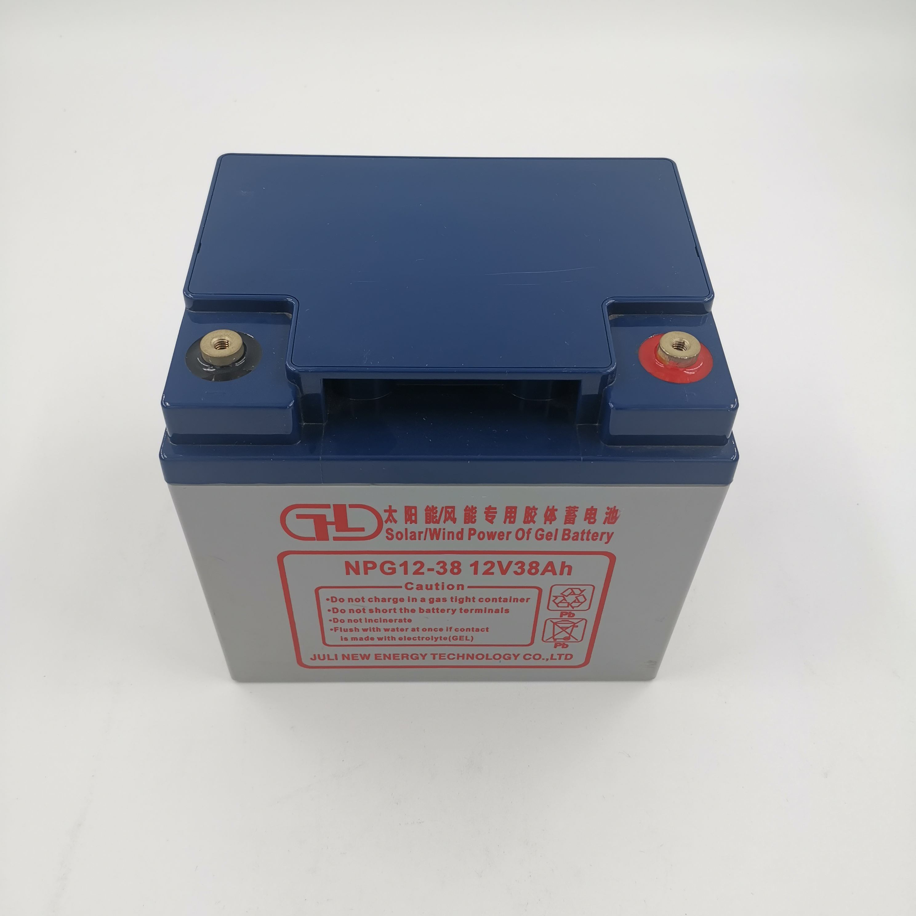 Batería solar recargable de la nueva energía de la batería del gel del acumulador de almacenamiento del punto de apoyo 12V38Ah de la larga vida