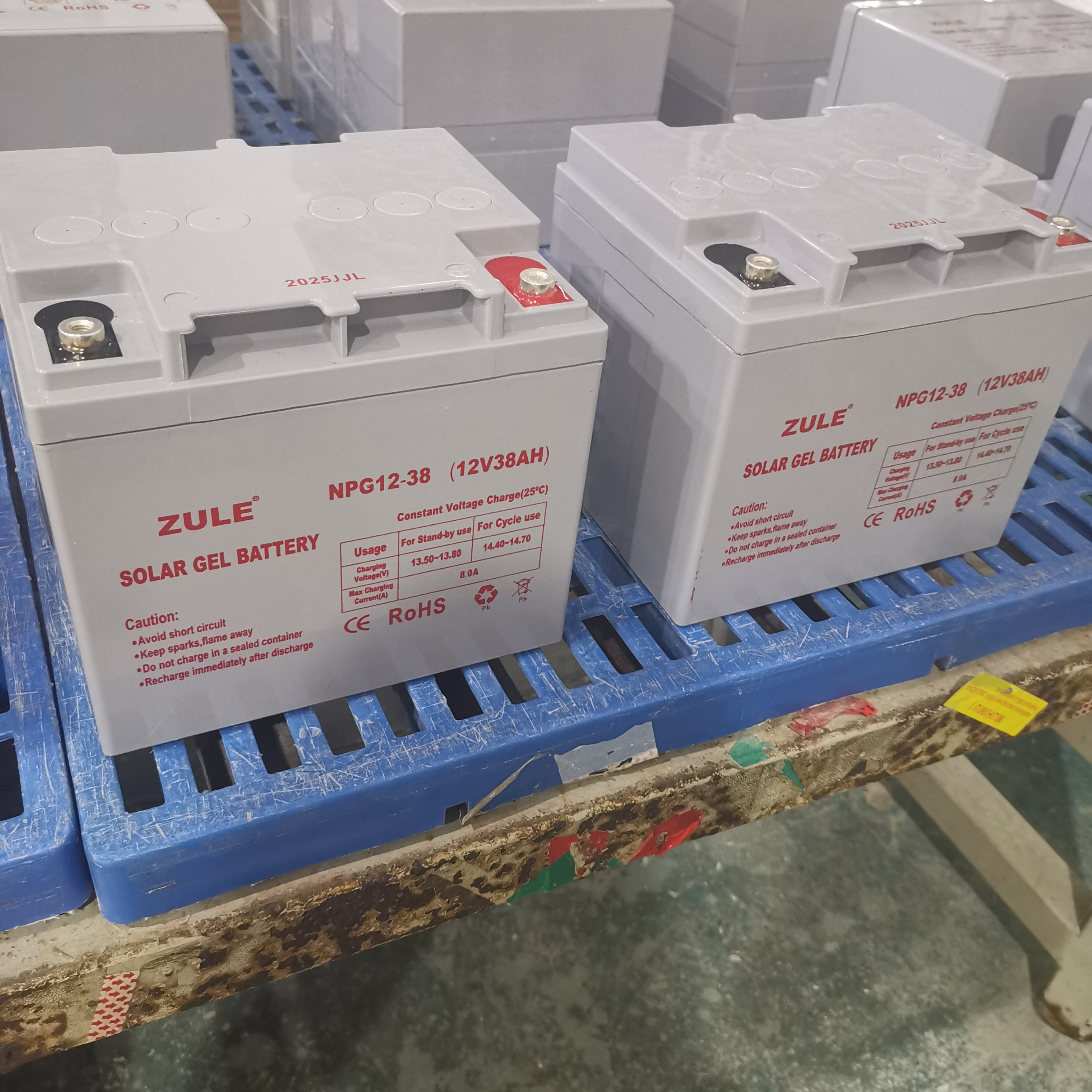 Batería de gel solar de 12V 38AH - Batería AGM VRLA de ciclo profundo para el sistema de energía solar, energía eólica, UPS y aplicaciones fuera de la red