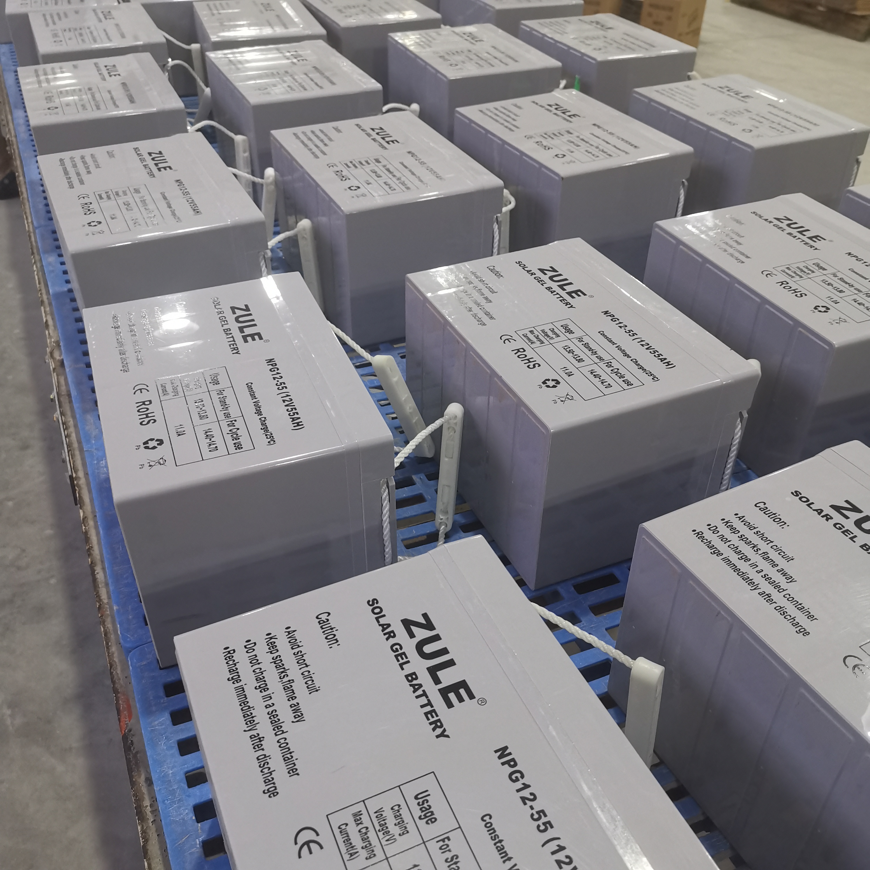 Venta directa de fábrica Garantía de calidad Batería solar de plomo 12V55Ah Batería de gel AGM Almacenamiento de energía fotovoltaica