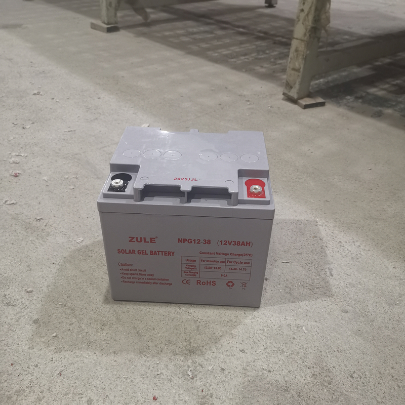 Long Life Recargable Batería de almacenamiento de energía solar de 12V38AH: almacenamiento de energía eficiente para sistemas solares y uso de respaldo