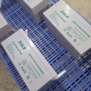 Batería de gel solar de 12V250AH, una fuente de alimentación de respaldo de almacenamiento de energía para exteriores segura y estable de ciclo profundo para vehículos recreativos