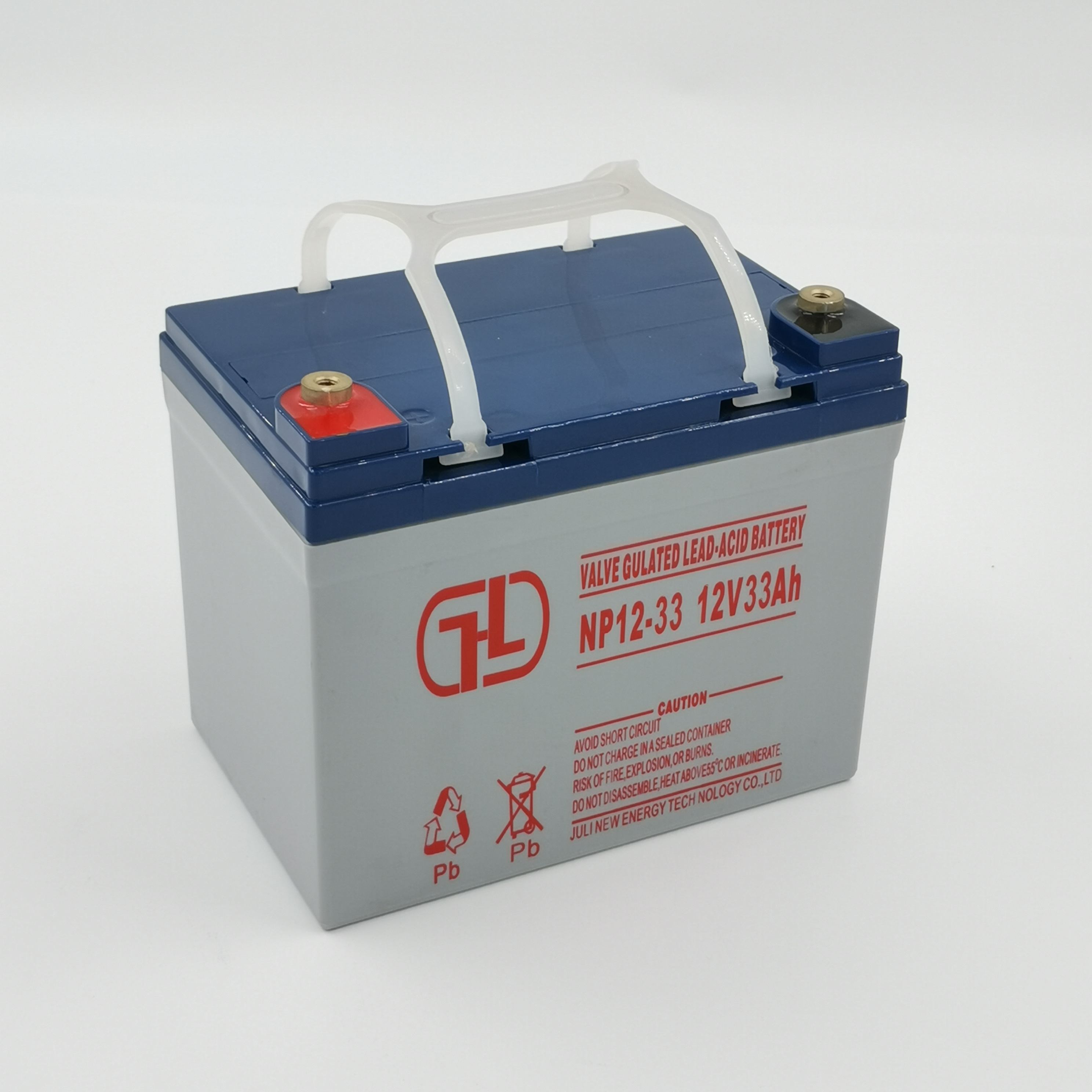 China fabricó la batería durable 12V33Ah ups de las baterías recargables 24v