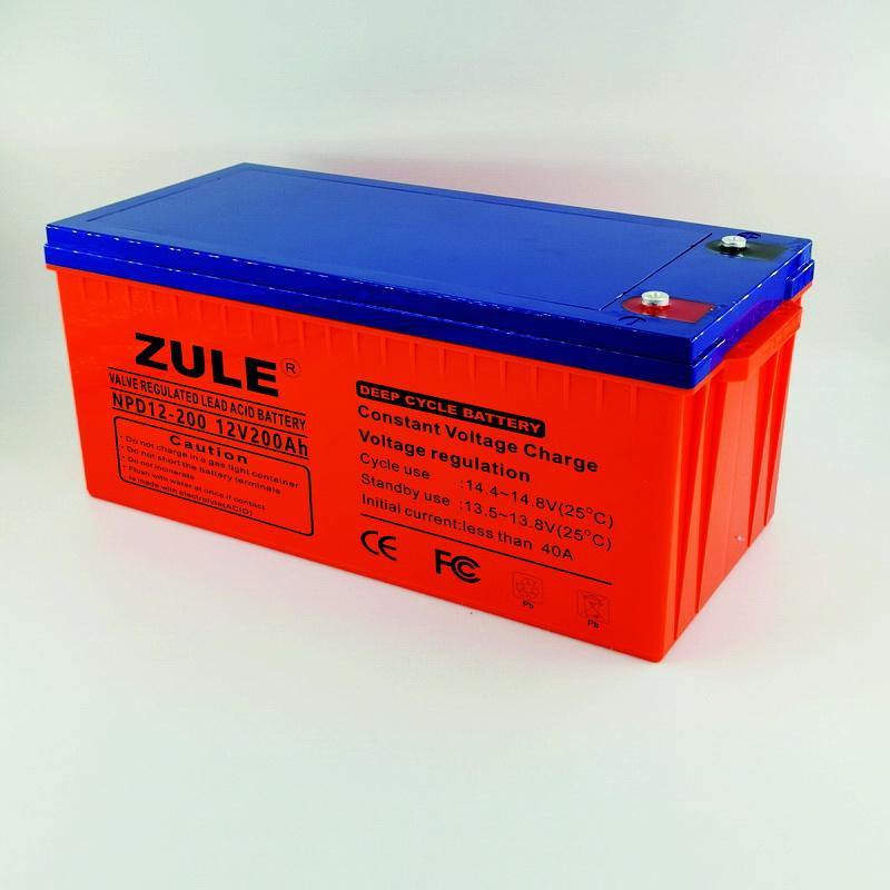 Batería solar duradera económica de la batería del gel de la batería del ciclo profundo 12v200ah